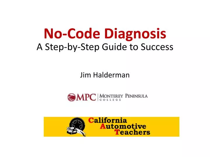 no code diagnosis