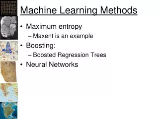 Machine Learning Methods