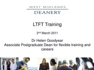 LTFT Training 2 nd March 2011