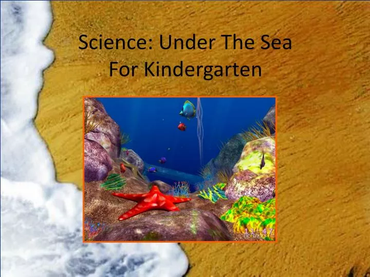 science under the sea for kindergarten