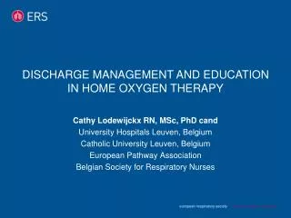 Discharge management and education in home oxygen therapy