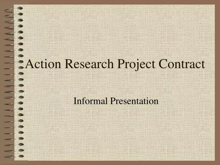 action research project contract