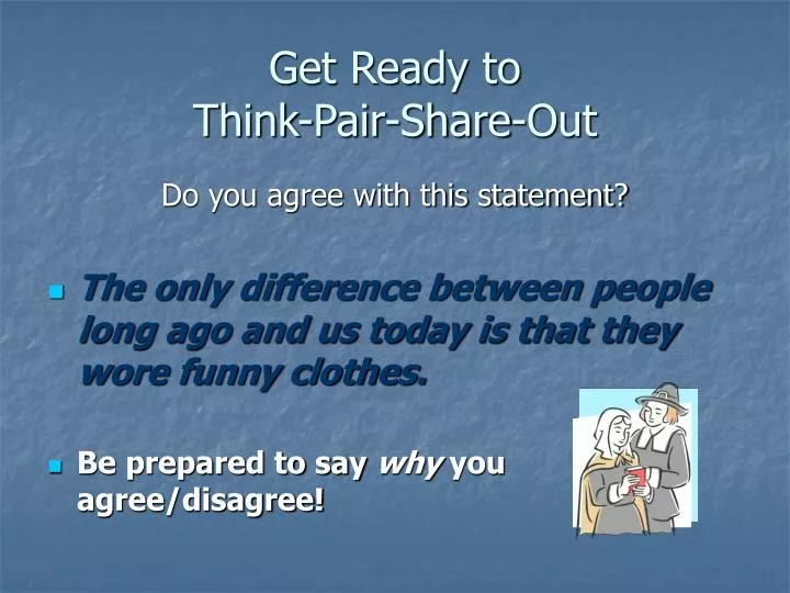 get ready to think pair share out
