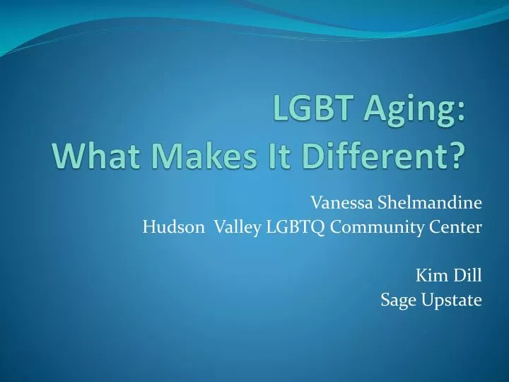 lgbt aging what makes it different