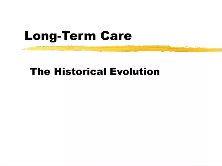 long term care