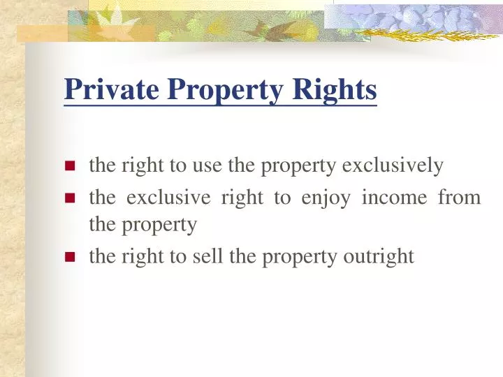 private property rights