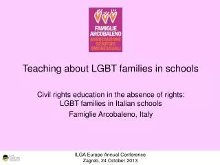 Teaching about LGBT families in schools