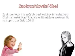 zaokrouhlov n sel