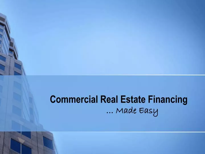 commercial real estate financing
