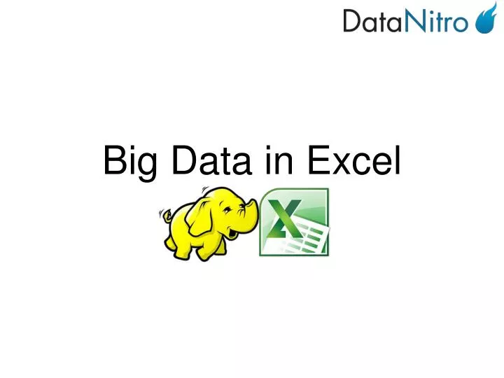big data in excel
