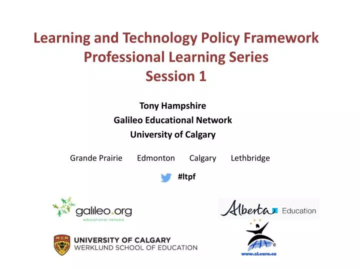 tony hampshire galileo educational network university of calgary