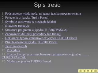 spis tre ci