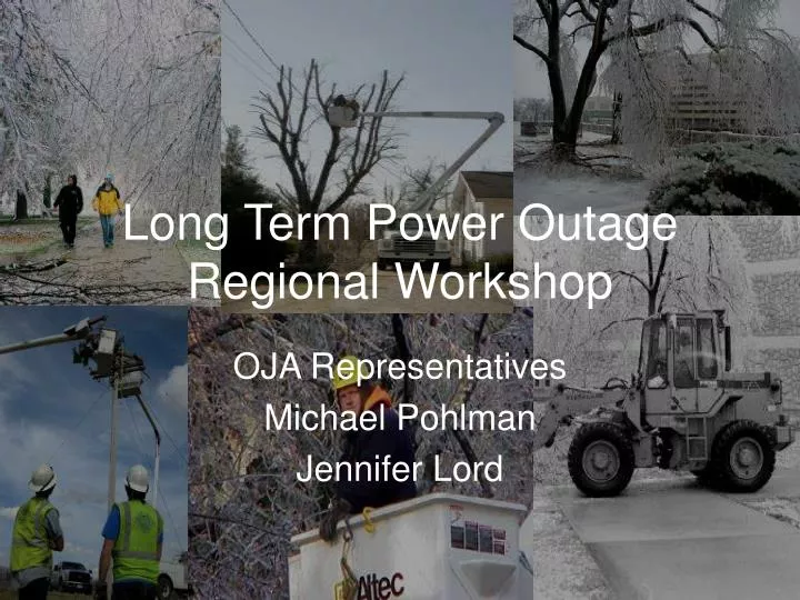long term power outage regional workshop