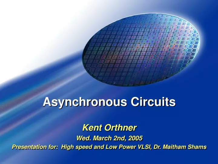 asynchronous circuits