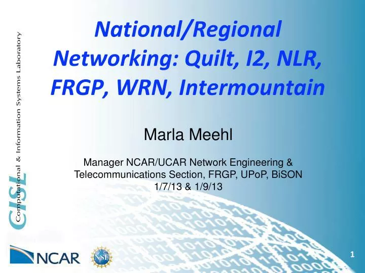 national regional networking quilt i2 nlr frgp wrn intermountain