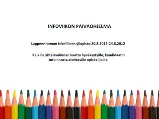 infoviikon p iv ohjelma