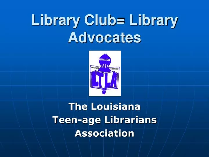 library club library advocates