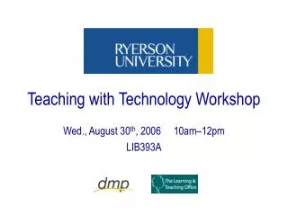 Teaching with Technology Workshop