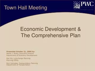 Economic Development &amp; The Comprehensive Plan