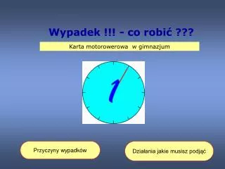 wypadek co robi