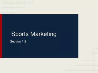 Sports Marketing