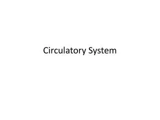 Circulatory System