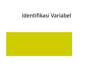 identifikasi variabel
