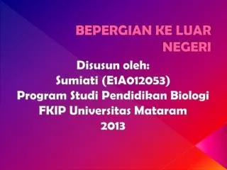 bepergian ke luar negeri
