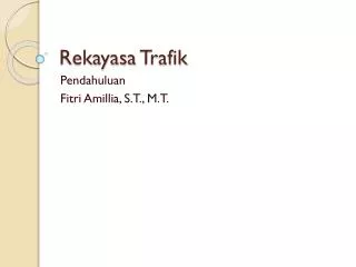 rekayasa trafik