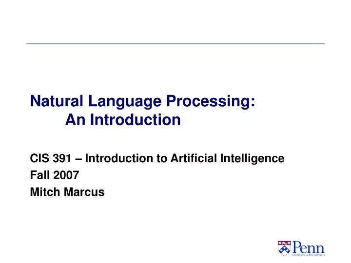 natural language processing an introduction