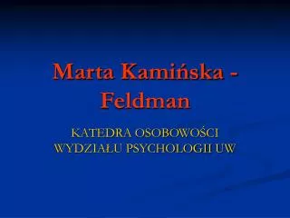 marta kami ska feldman