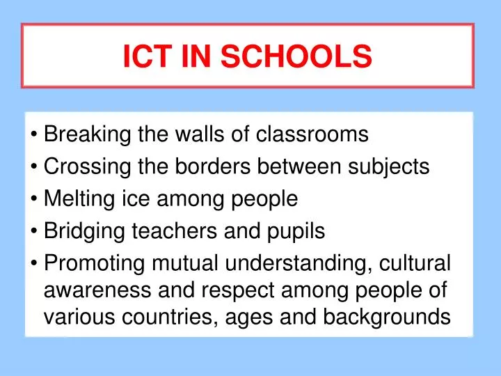 ict in schools