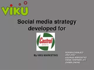 Social media strategy developed for