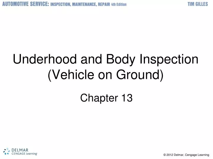 underhood and body inspection vehicle on ground
