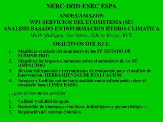 nerc dfid esrc espa