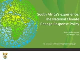 The Challenge - SA emissions....