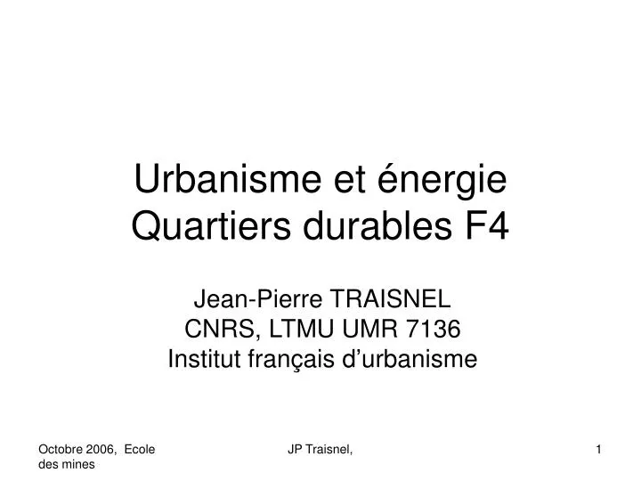 urbanisme et nergie quartiers durables f4