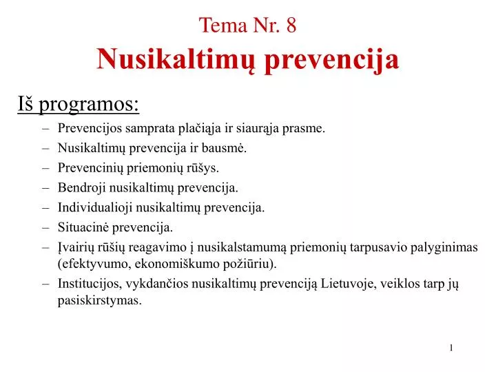 tema nr 8 nusikaltim prevencija