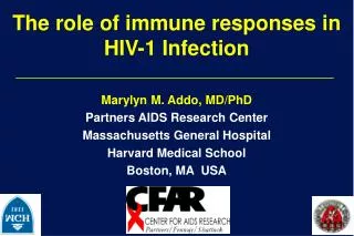 The role of immune responses in HIV-1 Infection