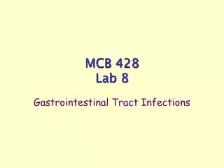 MCB 428 Lab 8
