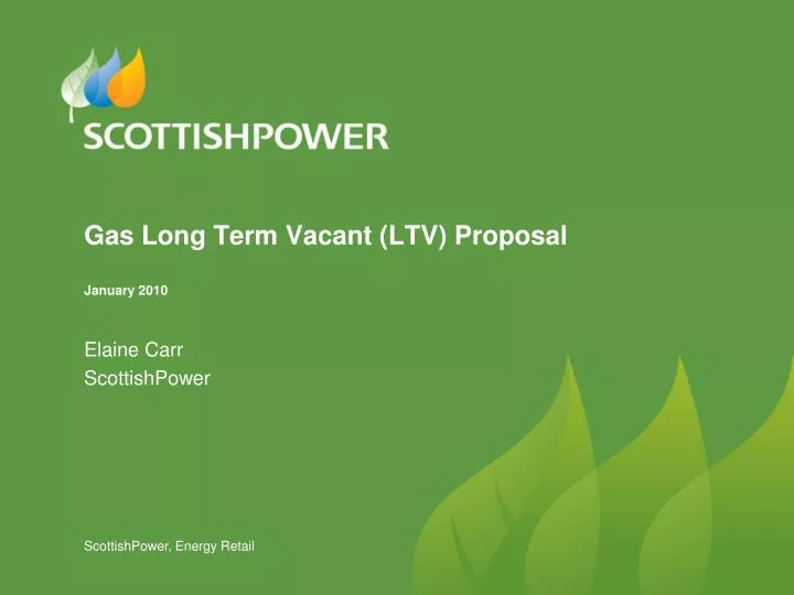 gas long term vacant ltv proposal january 2010