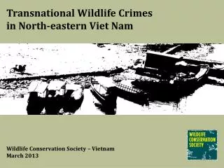 Transnational Wildlife Crimes in North-eastern Viet Nam