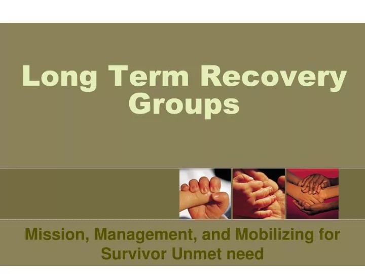 long term recovery groups