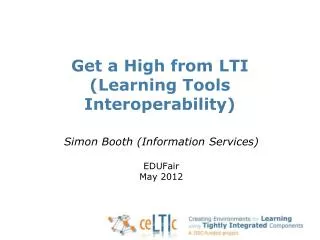 Get a High from LTI (Learning Tools Interoperability)
