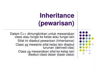 inheritance pewarisan