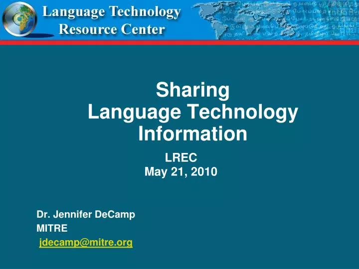 sharing language technology information