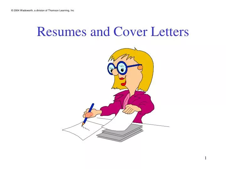 resumes and cover letters