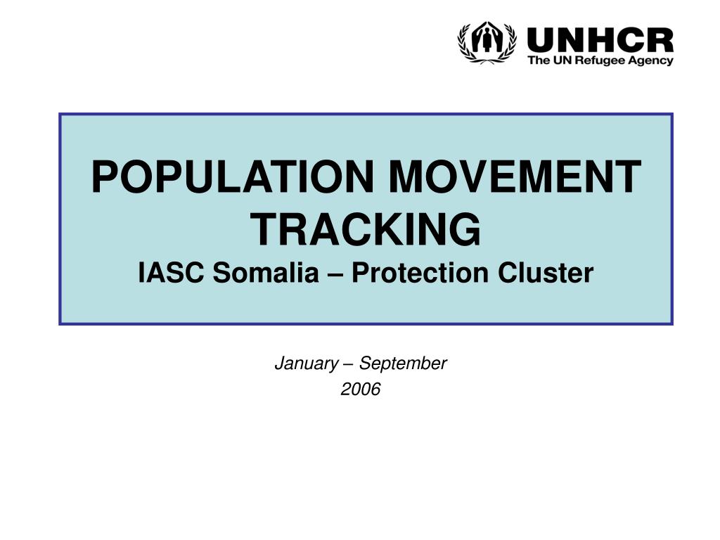 PPT - POPULATION MOVEMENT TRACKING IASC Somalia – Protection Cluster ...