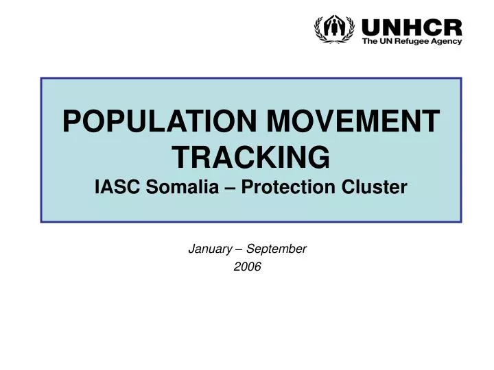 population movement tracking iasc somalia protection cluster
