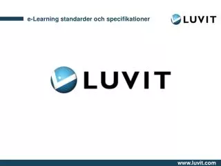 e learning standarder och specifikationer